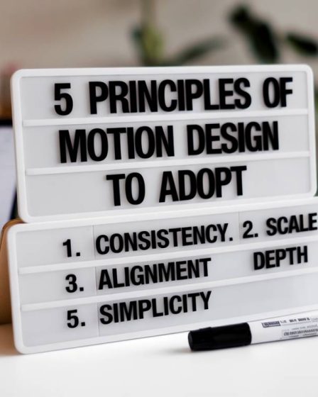 5 principes du motion design à adopter