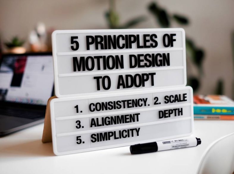 5 principes du motion design à adopter