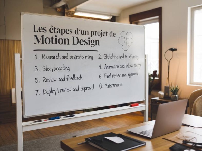 Les étapes d'un projet de motion design